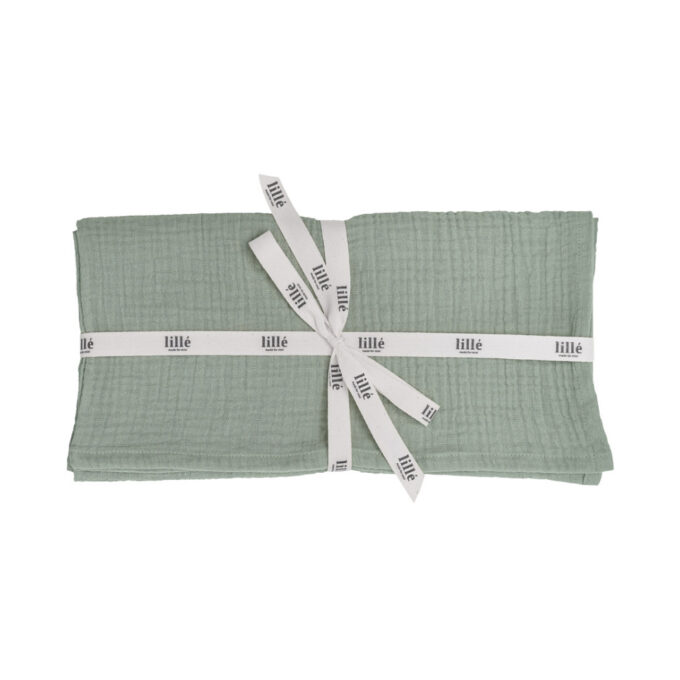 Muślinowa Pieluszka Sage lillé