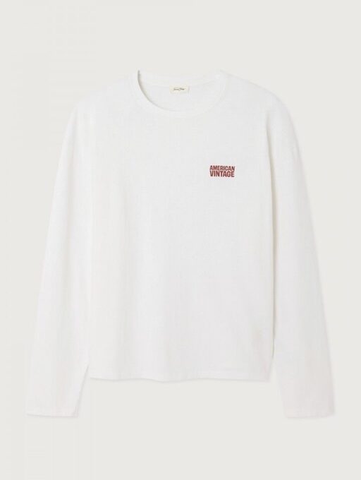 Męska Bluzka Ykobow White American Vintage