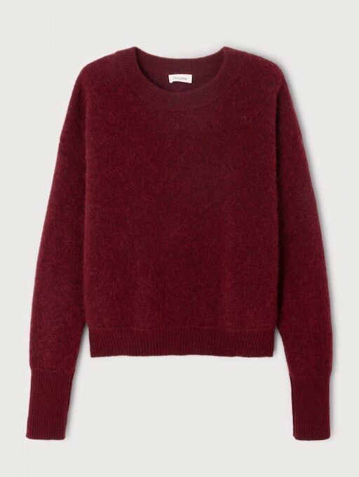 Sweter z Alpaką Vitow Granat American Vintage