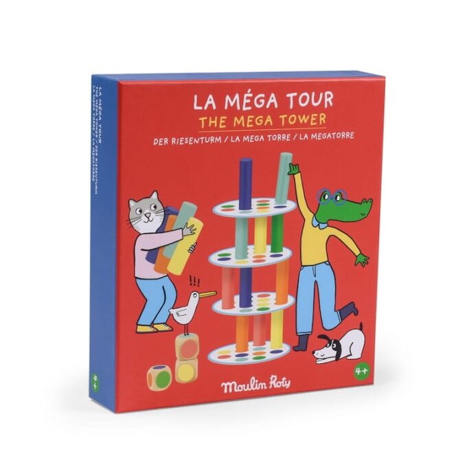 Gra Zręcznościowa Kolorowa Wieża 4y+ Moulin Roty